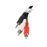 Кабел/преходник Lanberg mini jack 3.5mm (M) 3 pin -> 2X RCA (chinch) (M) cable 2m